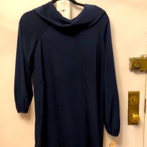 Thread Social NWT Vintage Navy Cowl Neck Dress